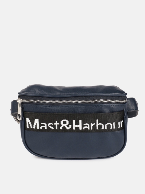 

Mast & Harbour Women Navy Blue Printed Bum Waist Pouch