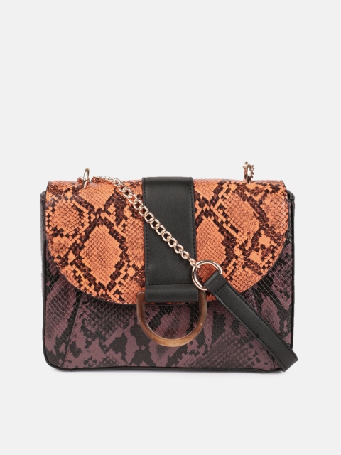 

DressBerry Women Brown Textured Sling Bag