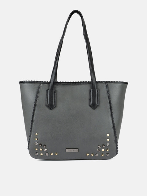 

DressBerry Grey Embellished Shoulder Bag