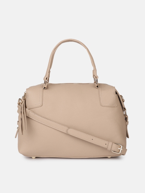 

Mast & Harbour Beige Solid Handheld Bag