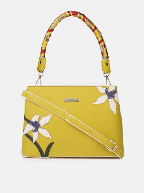 

DressBerry Yellow Solid Handheld Bag