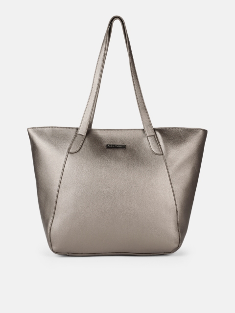 

Mast & Harbour Gunmetal-Toned Solid Shoulder Bag, Metallic