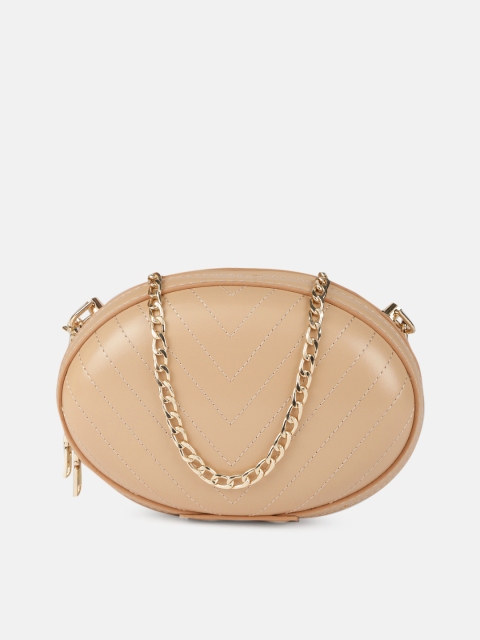 

DressBerry Beige Solid Sling Bag