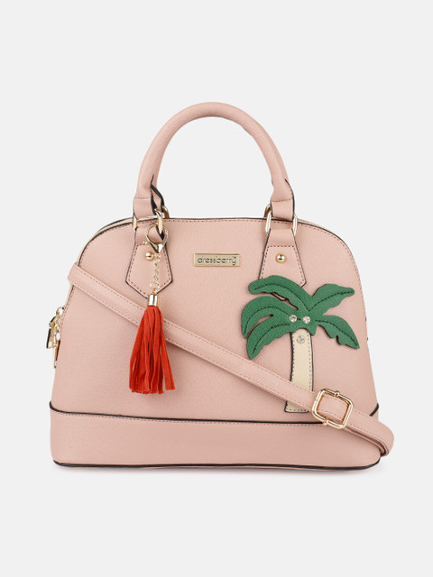 

DressBerry Pink Self Design Handheld Bag