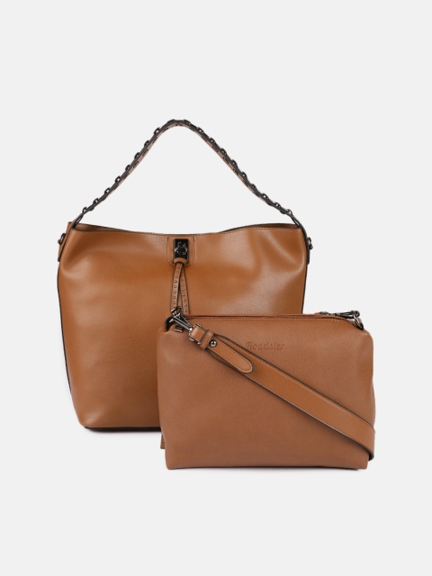 

Roadster Tan Brown Solid Hobo Bag