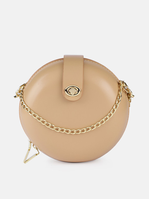 

DressBerry Beige Solid Sling Bag