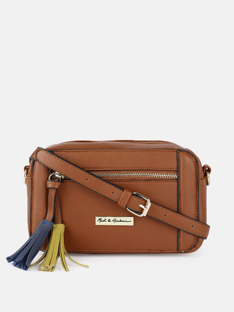 

Mast & Harbour Tan Brown Solid Sling Bag