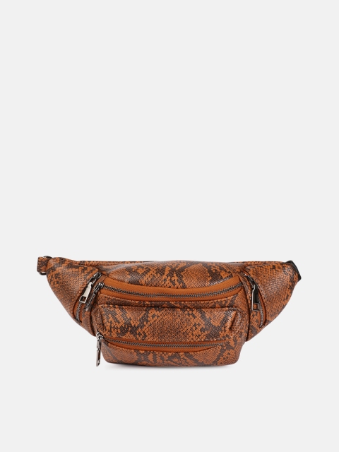 

DressBerry Women Brown Textured Waist Pouch