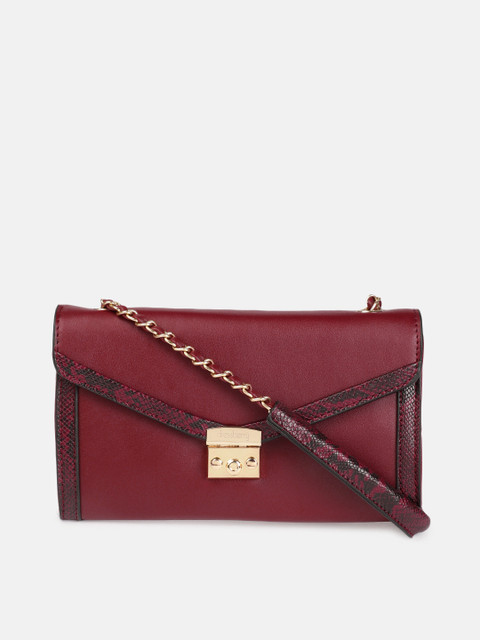 

DressBerry Women Red Textured Sling Bag