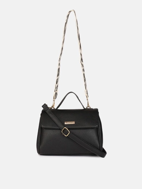 

DressBerry Black Solid Satchel