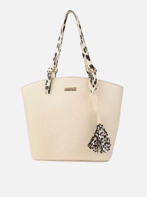 

DressBerry Off-White Solid Shoulder Bag