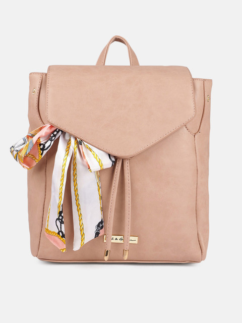 

Mast & Harbour Women Pink Solid Backpack