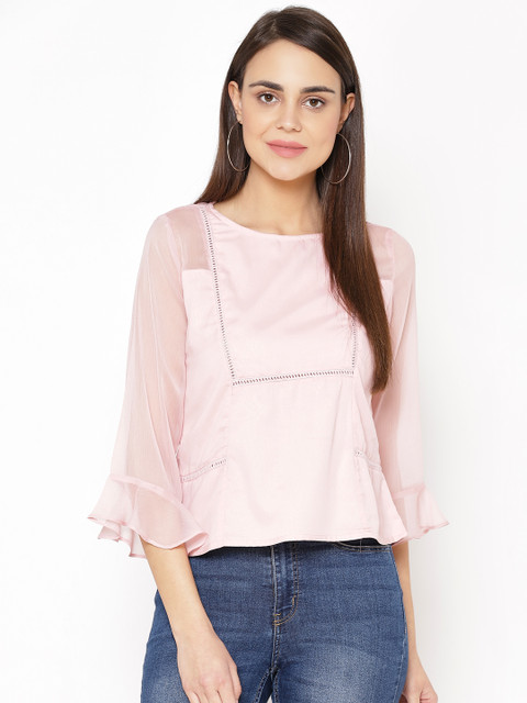 

Carlton London Women Pink Solid Top