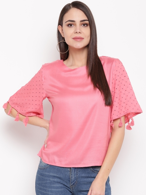 

RARE Women Pink Solid Top