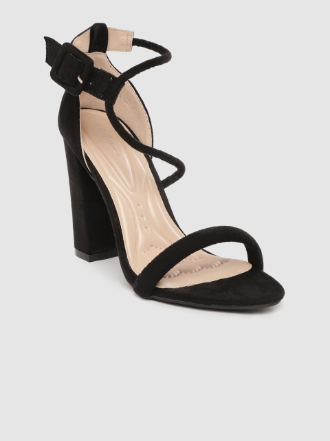 

Mast & Harbour Women Black Solid Block Heels