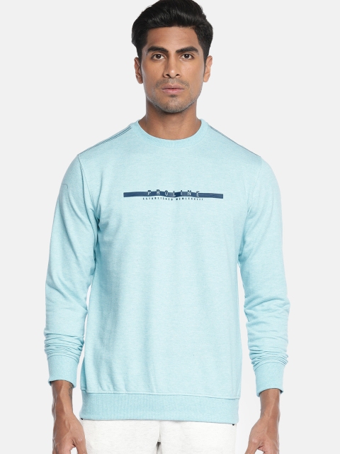 

Proline Active Men Blue Solid Sweatshirt With Printed Detail