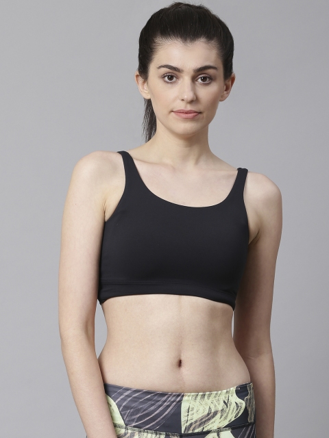 

Nike Women Black Solid Yoga Luxe Fitted Crop Top