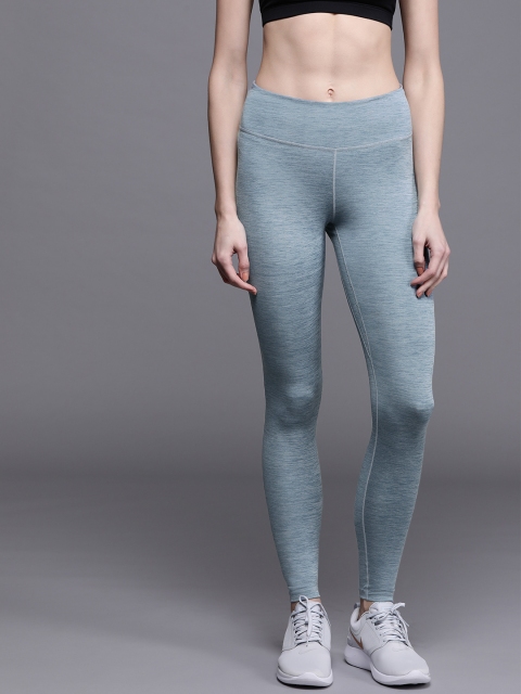 

Nike Women Blue Solid AS One Training Tights
