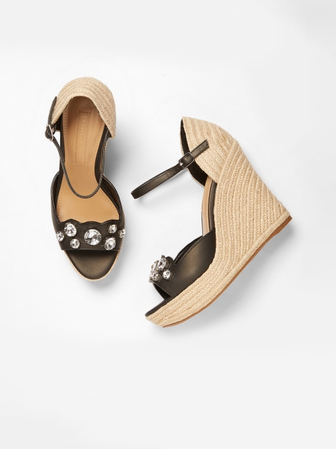 

CHARLES & KEITH Women Black Embellished Sandals