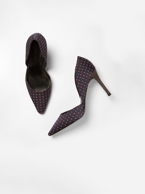 

CHARLES & KEITH Women Multicoloured Woven Design Pumps, Multi