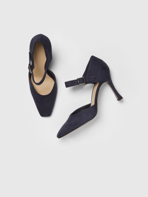 

CHARLES & KEITH Women Navy Blue Solid Slim Heels