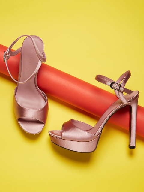 

CHARLES & KEITH Women Pink Solid Platforms