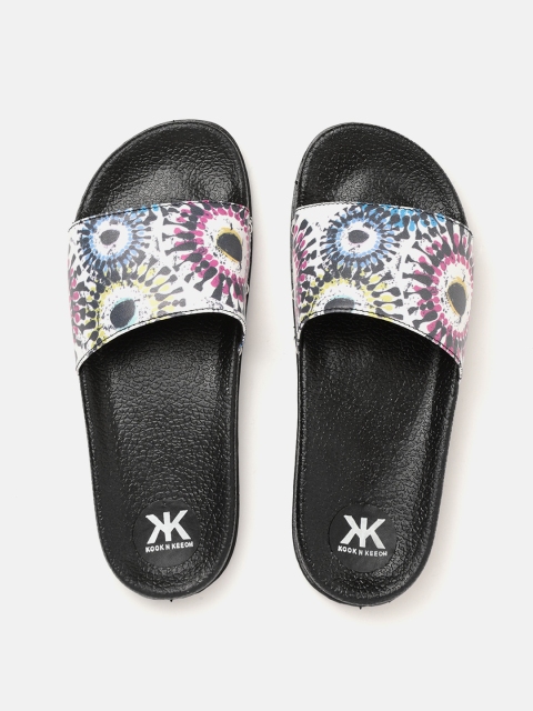 

Kook N Keech Women Multicoloured Printed Open Toe Flats, Multi