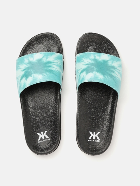 

Kook N Keech Women Sea Green & White Dyed Open Toe Flats