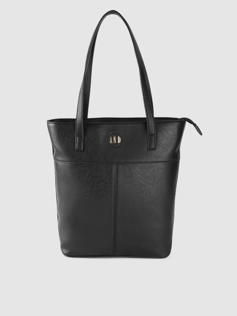 

AND Black Solid Shoulder Bag
