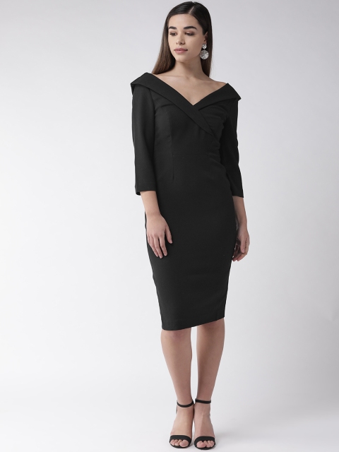 

Marks & Spencer Women Black Solid Sheath Dress