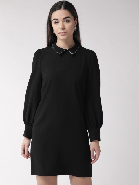 

Marks & Spencer Women Black Solid Shirt Dress