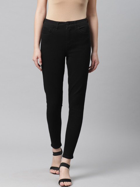 

Marks & Spencer Women Black Skinny Fit Mid-Rise Clean Look Stretchable Jeans