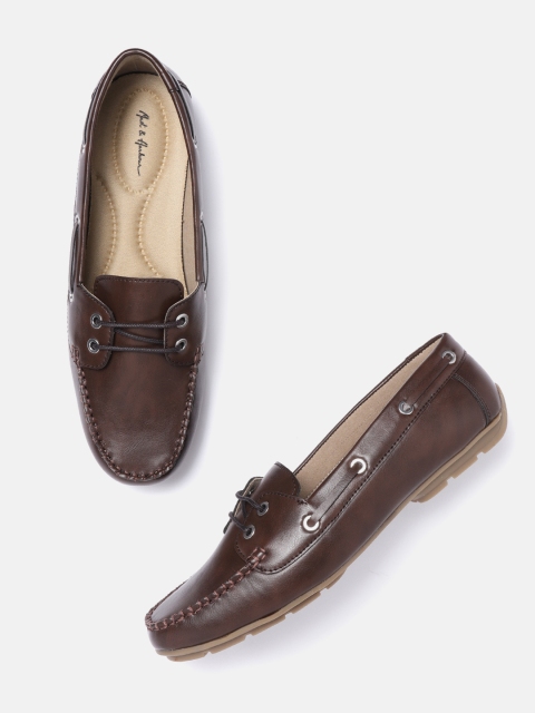 

Mast & Harbour Women Coffee Brown Boat Shoes