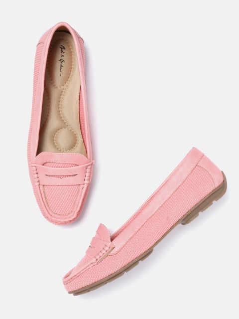 

Mast & Harbour Women Pink Woven Design Driving Shoes