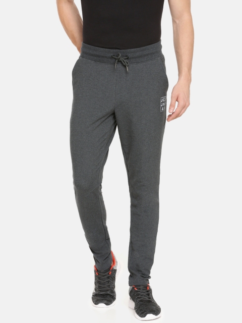 

Jack & Jones Men Charcoal Grey Solid Straight Fit Track Pants