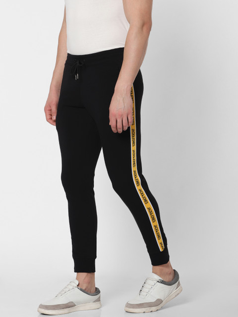 

Jack & Jones Men Black Solid Track Pants