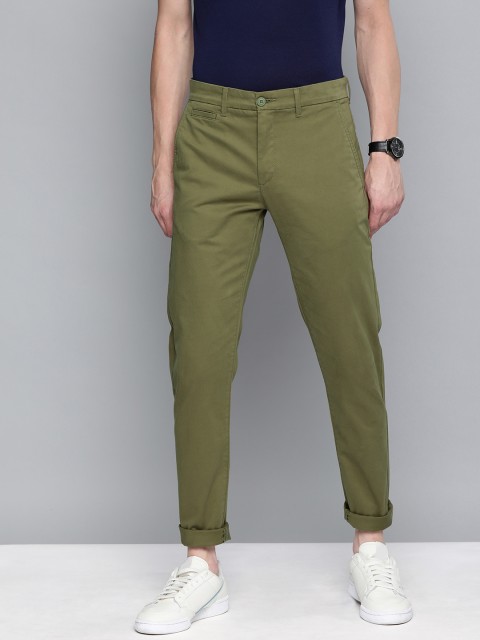 

Levis Men Olive Green 512 Slim Tapered Fit Trousers