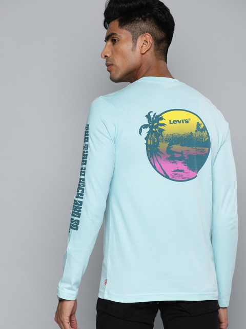 

Levis Men Blue Printed Round Neck T-shirt