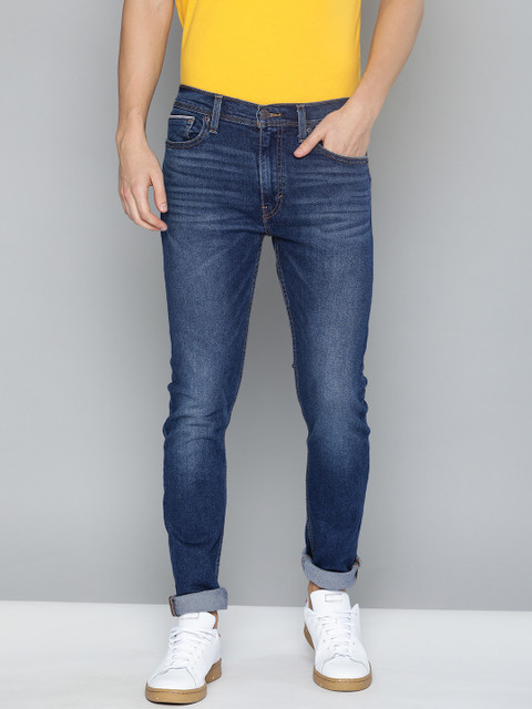 

Levis Men Blue 512 Slim Tapered Fit Mid-Rise Clean Look Stretchable Jeans