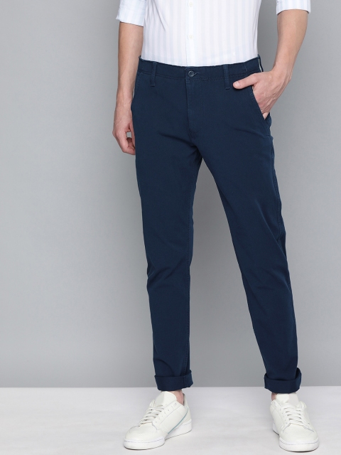 

Levis Men Navy Blue 512 Slim Tapered Fit Solid Chinos