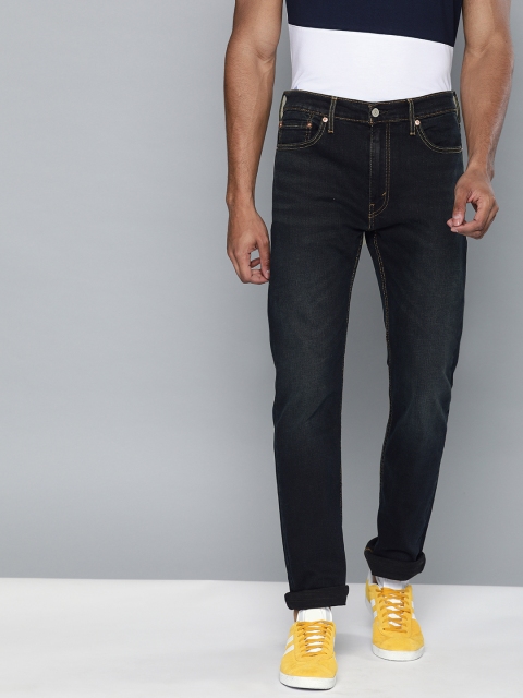 

Levis Men Blue 513 Slim Straight Fit Mid-Rise Clean Look Stretchable Jeans