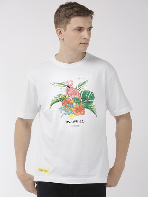 

Levis Men White Printed Round Neck T-shirt