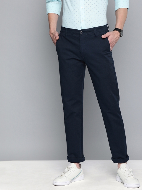 

Levis Men Navy Blue 511 Slim Fit Self Design Regular Trousers