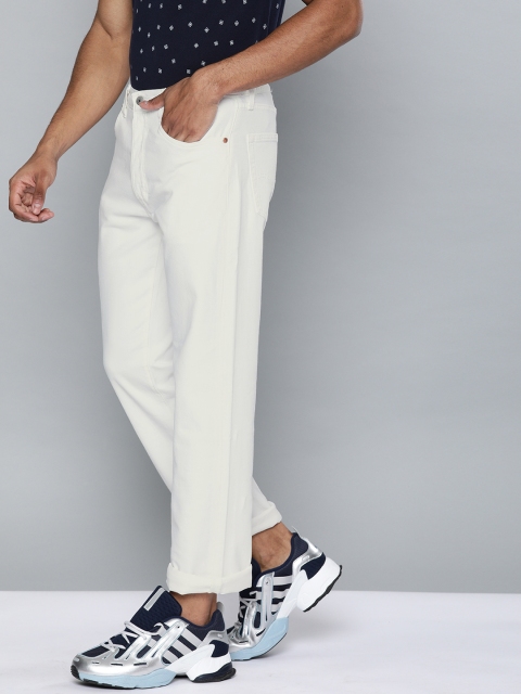 

Levis Men White 501 '93 Straight Fit Mid-Rise Clean Look Stretchable Jeans