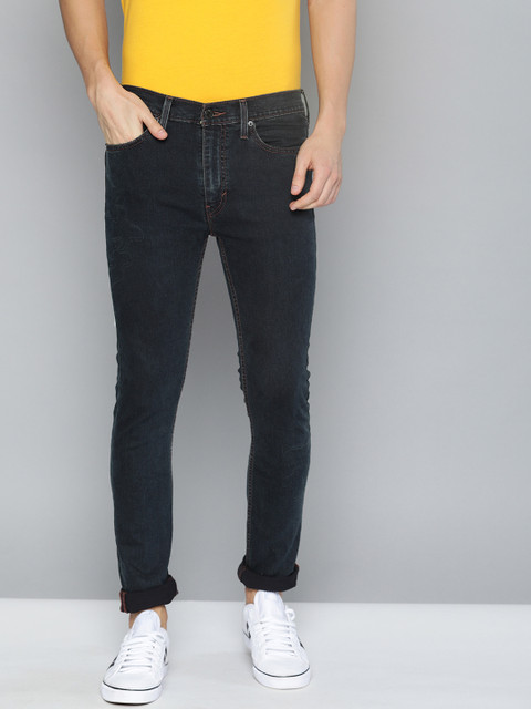 

Levis Men Blue 519 Performance Super Skinny Fit Mid-Rise Clean Look Stretchable Jeans