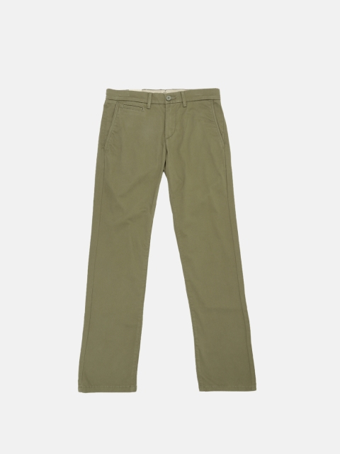 Men Olive Green 511 Slim Fit Solid Chinos