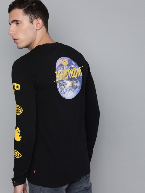 

Levis Men Black Printed Round Neck T-shirt
