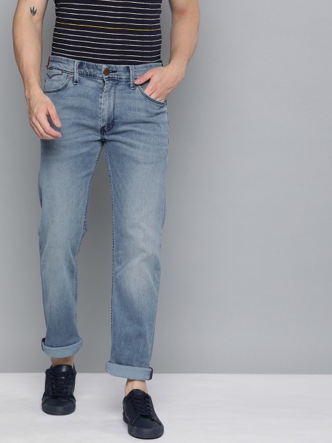 

Levis Men Blue 513 Slim Straight Fit Mid-Rise Clean Look Stretchable Jeans