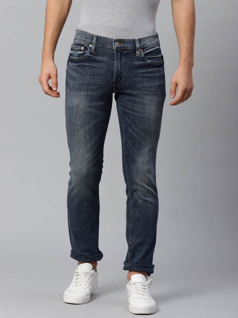 

Levis Men Navy Blue 511 Slim Fit Mid-Rise Clean Look Jeans