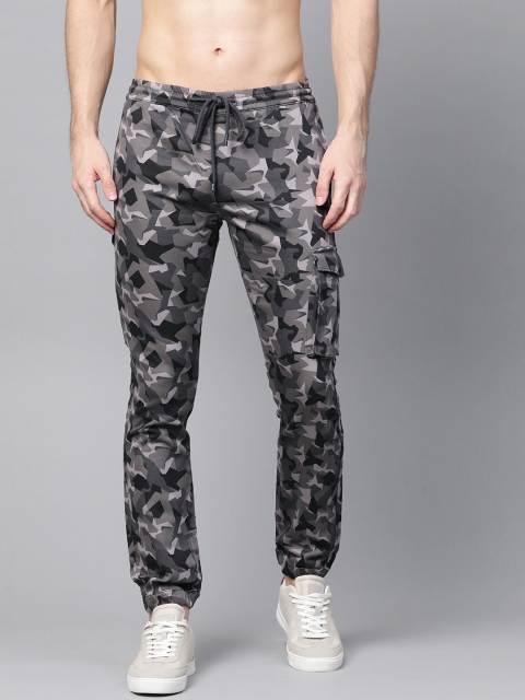 

Levis Men Charcoal Grey Camouflage Printed Slim Fit Joggers